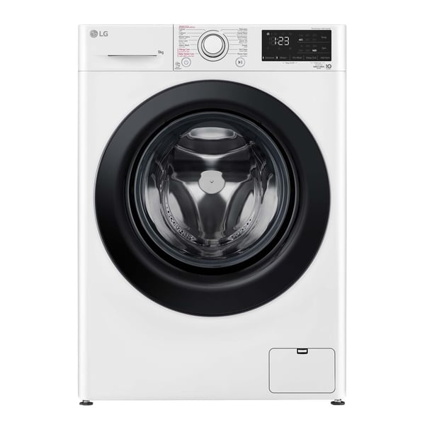 LG Washing Machine Front Load 9kg 1400 RPM White- F4R5VYL0W