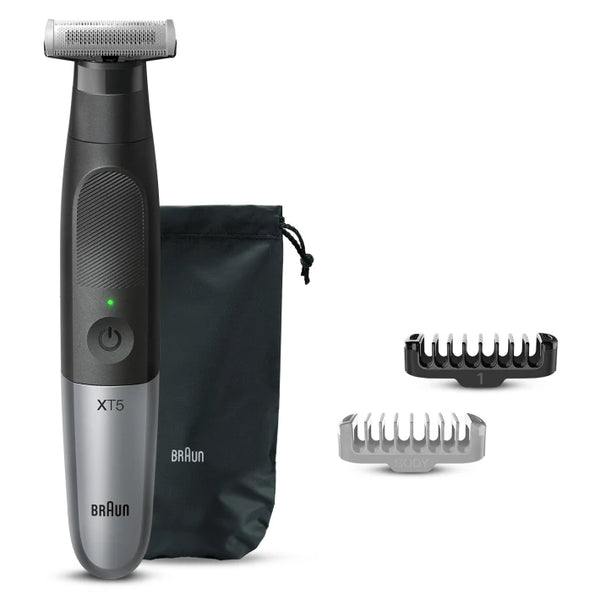 Braun XT5100 hybrid trimmer Face & body with 4D-flex blade, waterproof, 5 combs, pouch