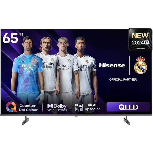 Hisense 65E7N 4K QLED Smart Television 65inch (2024 Model)