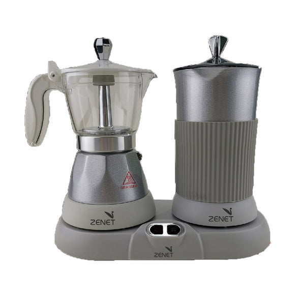 ZENET Italian Milk Frother With Coffee Maker ZMF-480